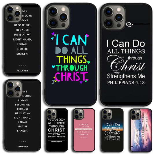 Bible verse Philippians Jesus Christ Phone Case